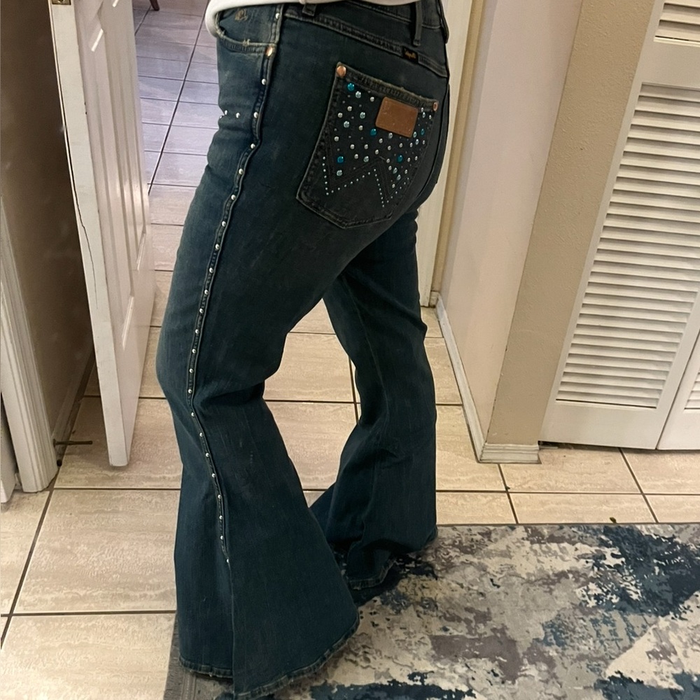Wrangler Lainey Wilson Bejeweled Bell Bottom Jeans